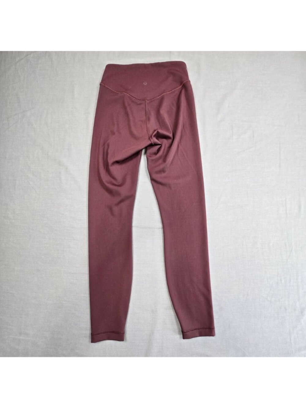 Lululemon Leggings Size 4 Burgundy Full-Length Yoga Pants - Picture 5 of 6